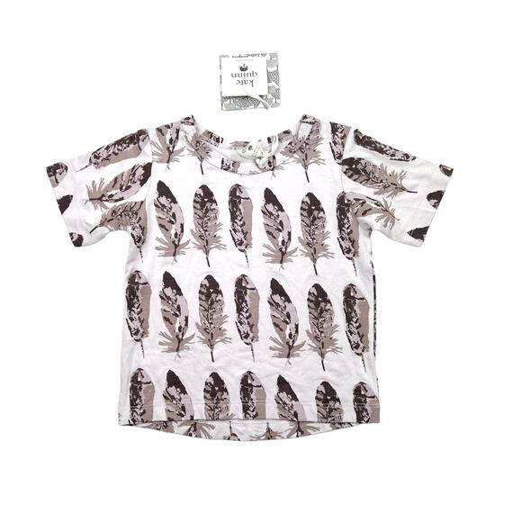 NWT Kate Quinn Bamboo Feathers Tee - Picture 1 of 6
